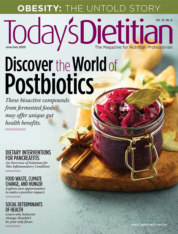 Today's Dietitian June/July 2020 Cover
